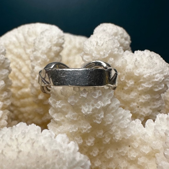 EUC Vintage Tiffany & Co. Sterling Silver Paloma Picasso Double Loving Ring - Picture 4 of 7